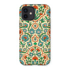 La Decoration Arabe 33 - Emile Prisse D’avennes Iphone Case, 12 / Matte, Floral Patterned Phone Case Intricate Turquoise Orange Green