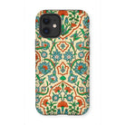 La Decoration Arabe 33 - Emile Prisse D’avennes Iphone Case, 12 Mini / Matte, Decorative Phone Case Intricate Floral Botanical Pattern Teal