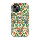 La Decoration Arabe 33 - Emile Prisse D’avennes Iphone Case, 13 Mini / Matte, Floral Patterned Phone Case Intricate Turquoise Orange Green