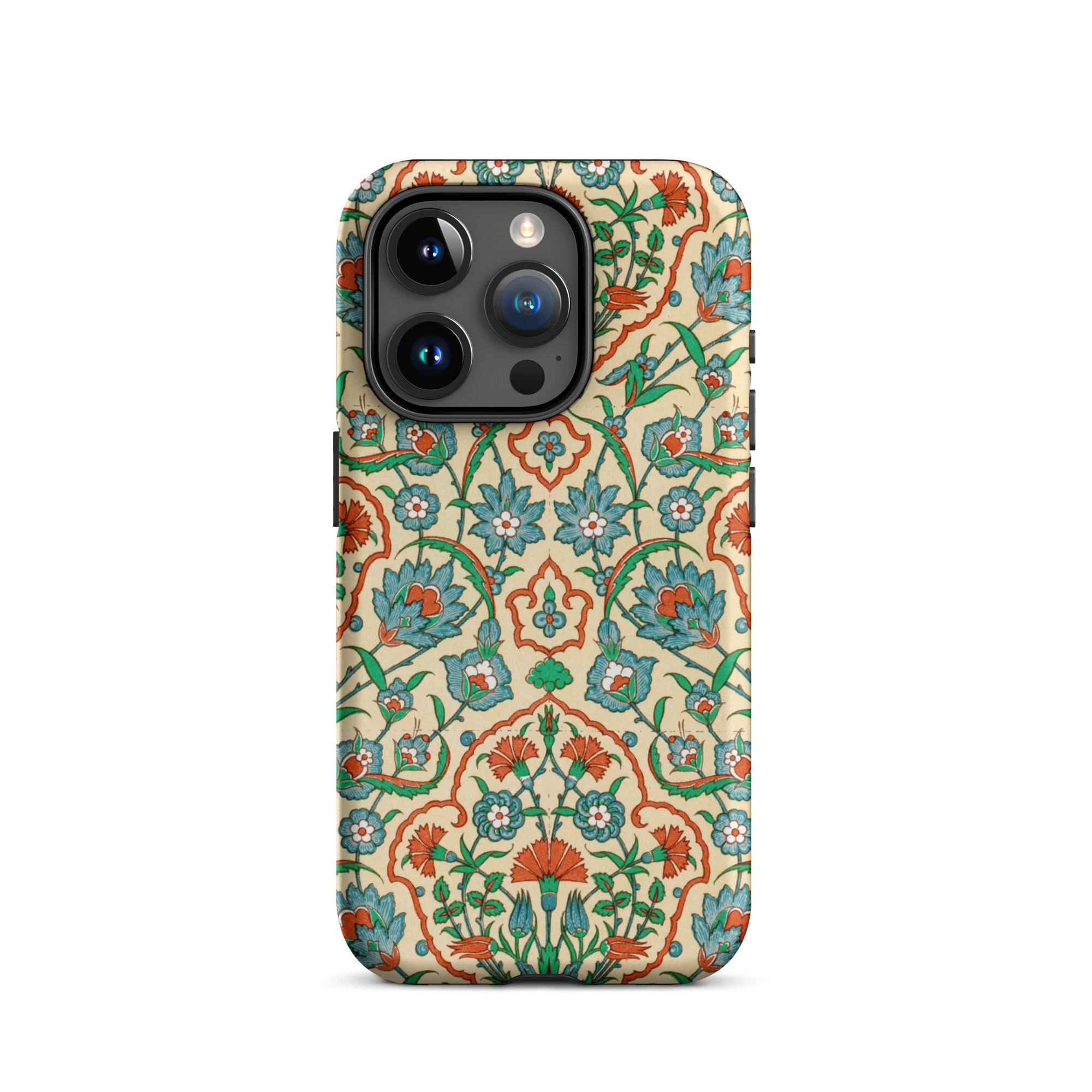 La Decoration Arabe 33 - Emile Prisse D’avennes Iphone Case, 15 Pro / Matte, Floral Patterned Phone Case