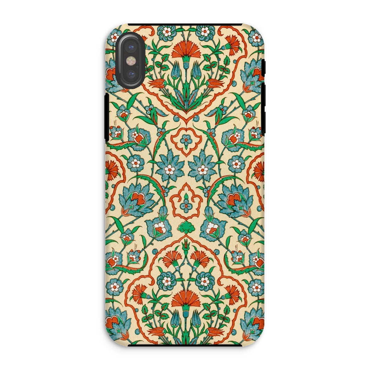 La Decoration Arabe 33 Emile Prisse D’avennes Iphone Case, Xs / Matte, Ornate Floral Patterned Phone Case Intricate Designs Green