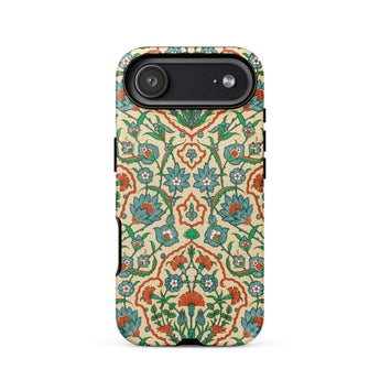 La Decoration Arabe 33 - Emile Prisse D’avennes Phone Case Iphone 17 Air / Matte Vintage Floral Phone Case Intricate Patterns Green Blue