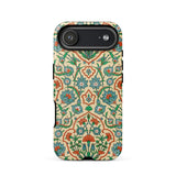 La Decoration Arabe 33 - Emile Prisse D’avennes Phone Case Iphone 17 Air / Matte Vintage Floral Phone Case Intricate Patterns Green Blue
