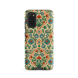 La Decoration Arabe 33 - Emile Prisse D’avennes Phone Case Samsung Galaxy S20 / Matte Phone Case Intricate Symmetrical Floral Pattern Teal