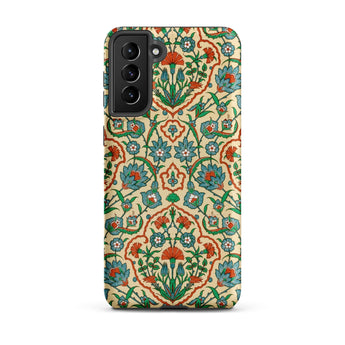 La Decoration Arabe 33 - Emile Prisse D’avennes Phone Case Samsung Galaxy S21 Plus / Matte Phone Case Intricate Symmetrical Floral Pattern