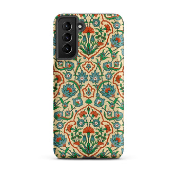 La Decoration Arabe 33 - Emile Prisse D’avennes Phone Case Samsung Galaxy S21 Plus / Matte Phone Case Intricate Symmetrical Floral Pattern
