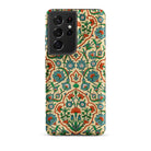 La Decoration Arabe 33 Emile Prisse D’avennes Samsung Case, Galaxy S21 Ultra / Matte, Smartphone Case Beige Background Patterned Blue Red