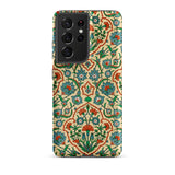 La Decoration Arabe 33 - Emile Prisse D’avennes Samsung Case, Galaxy S21 Ultra / Matte, Smartphone Case Beige Background Patterned Blue Red