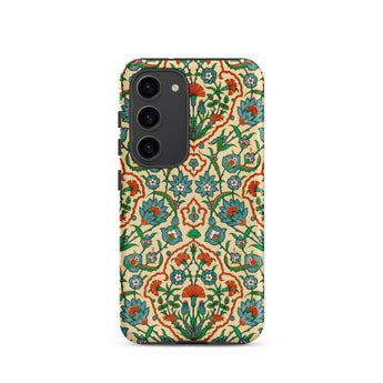 La Decoration Arabe 33 - Emile Prisse D’avennes Samsung Case, Galaxy S23 / Matte, Smartphone Case Colorful Floral Vine Pattern