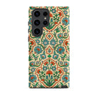 La Decoration Arabe 33 Emile Prisse D’avennes Samsung Case, Galaxy S23 Ultra / Matte, Phone Case Cream Background Pattern Stylized Red Blue