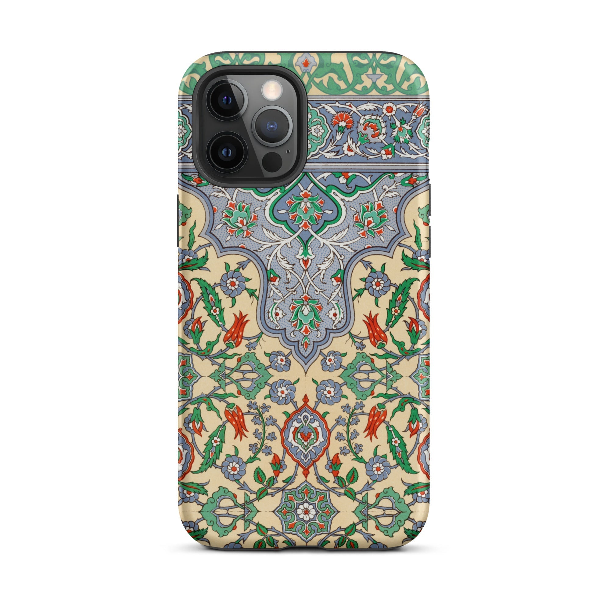 La Decoration Arabe 36 - Emile Prisse D’avennes Art Iphone Case, 12 Pro Max / Matte, Floral Patterned Phone Case