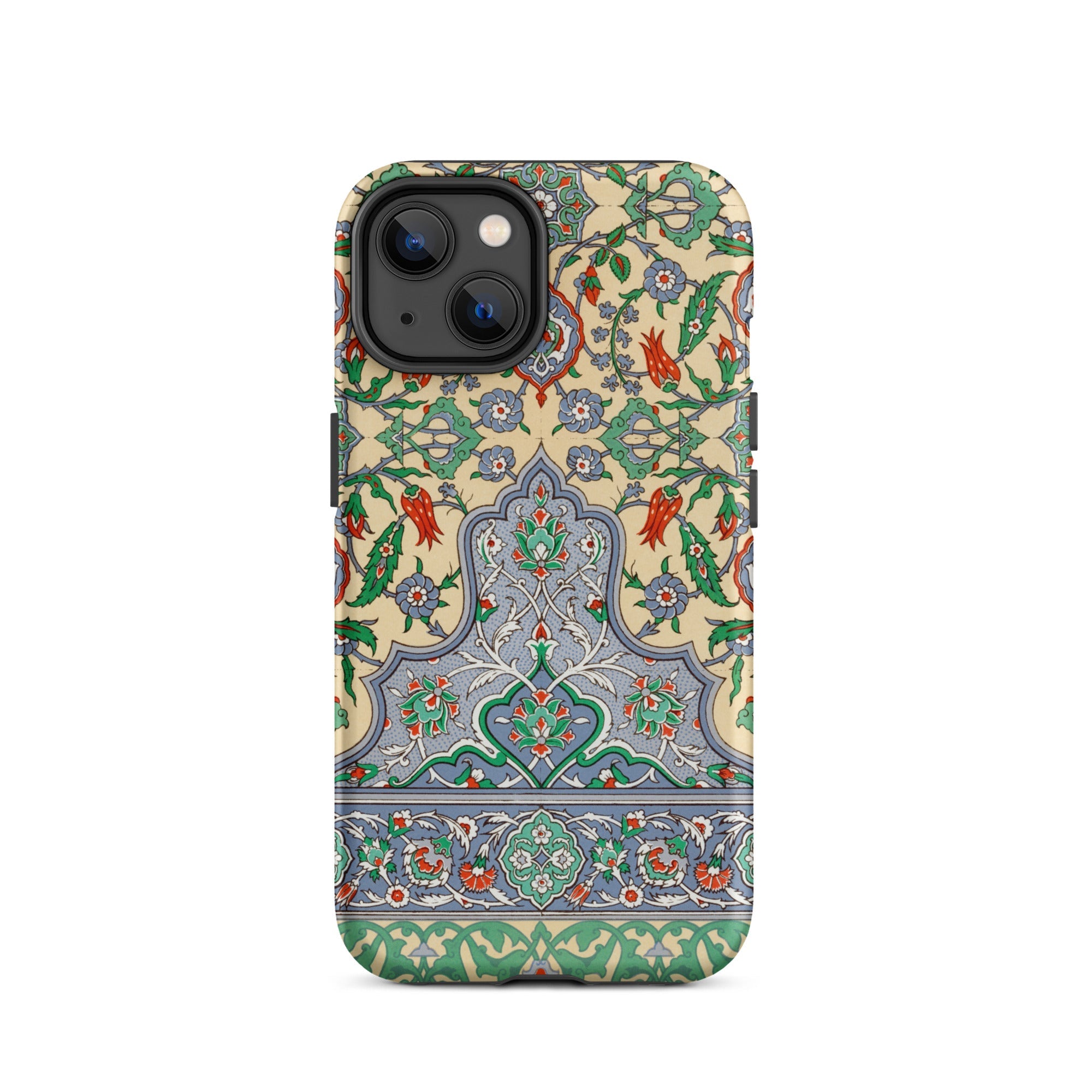 La Decoration Arabe 36 Emile Prisse D’avennes Art Iphone Case, 14 / Matte, Floral Patterned Phone Case