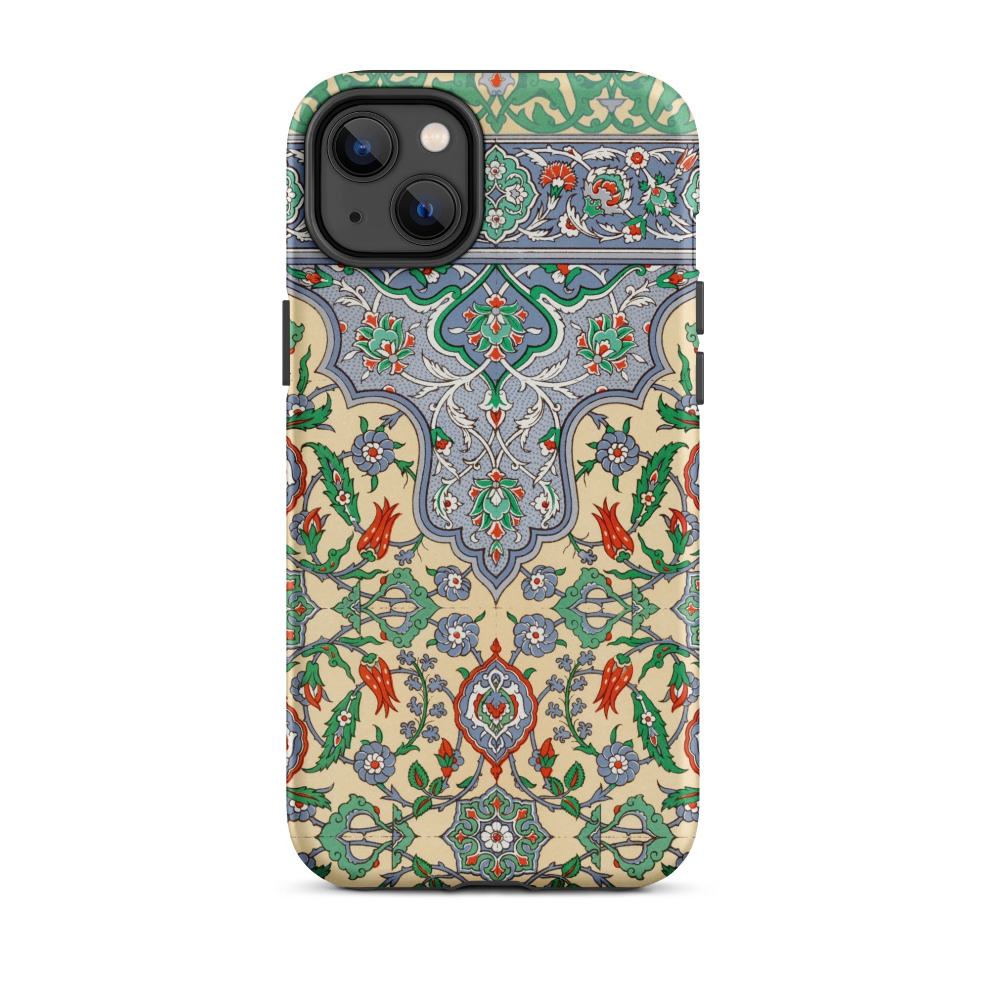 La Decoration Arabe 36 - Emile Prisse D’avennes Art Iphone Case, 14 Plus / Matte, Floral Patterned Phone Case
