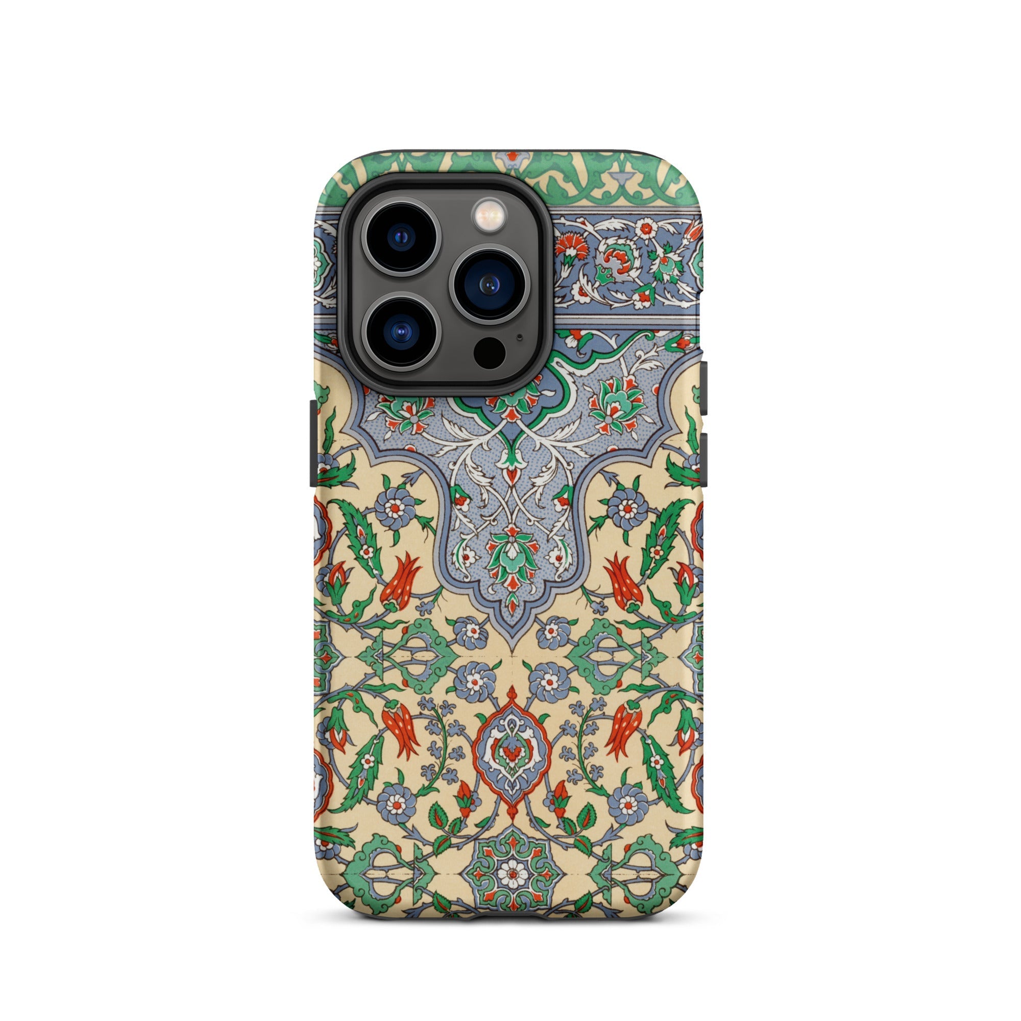 La Decoration Arabe 36 - Emile Prisse D’avennes Art Iphone Case, 14 Pro / Matte, Floral Patterned Phone Case