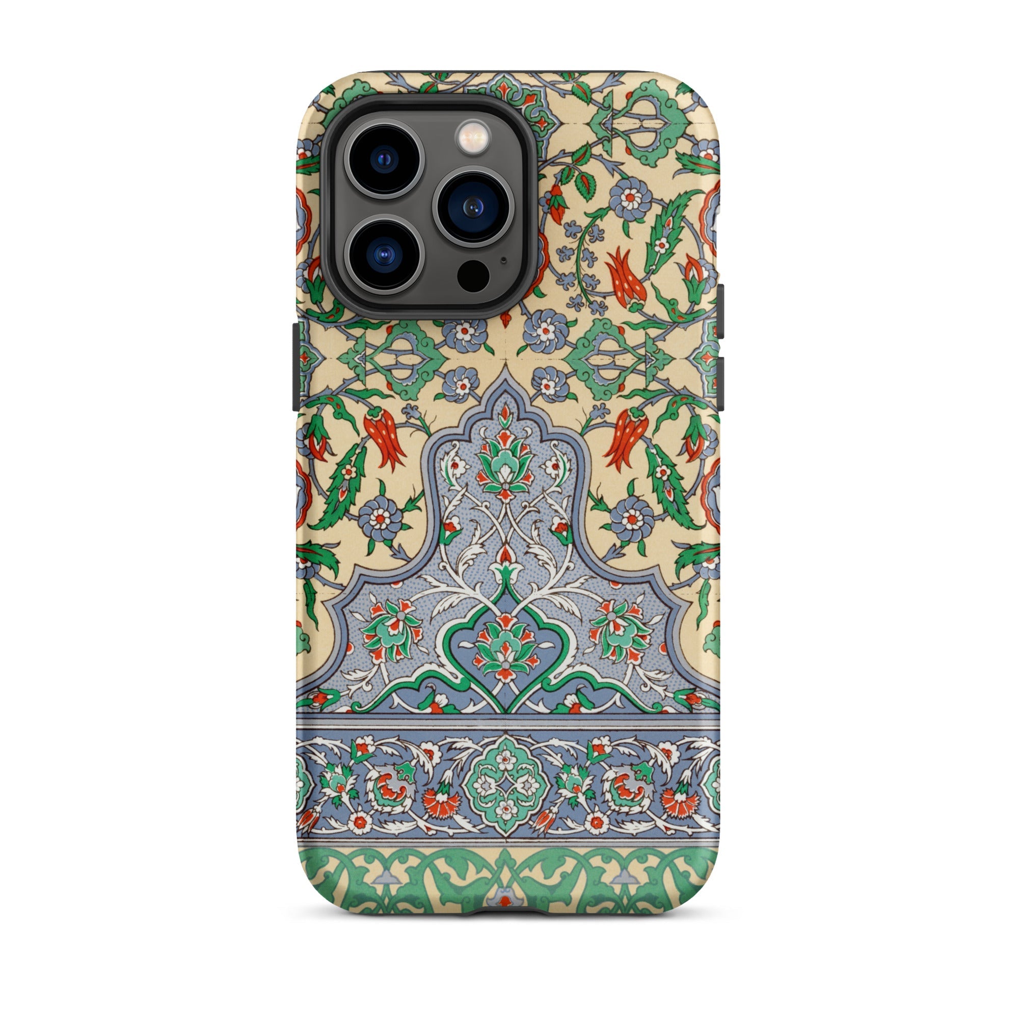 La Decoration Arabe 36 Emile Prisse D’avennes Art Iphone Case, 14 Pro Max / Matte, Floral Patterned Phone Case