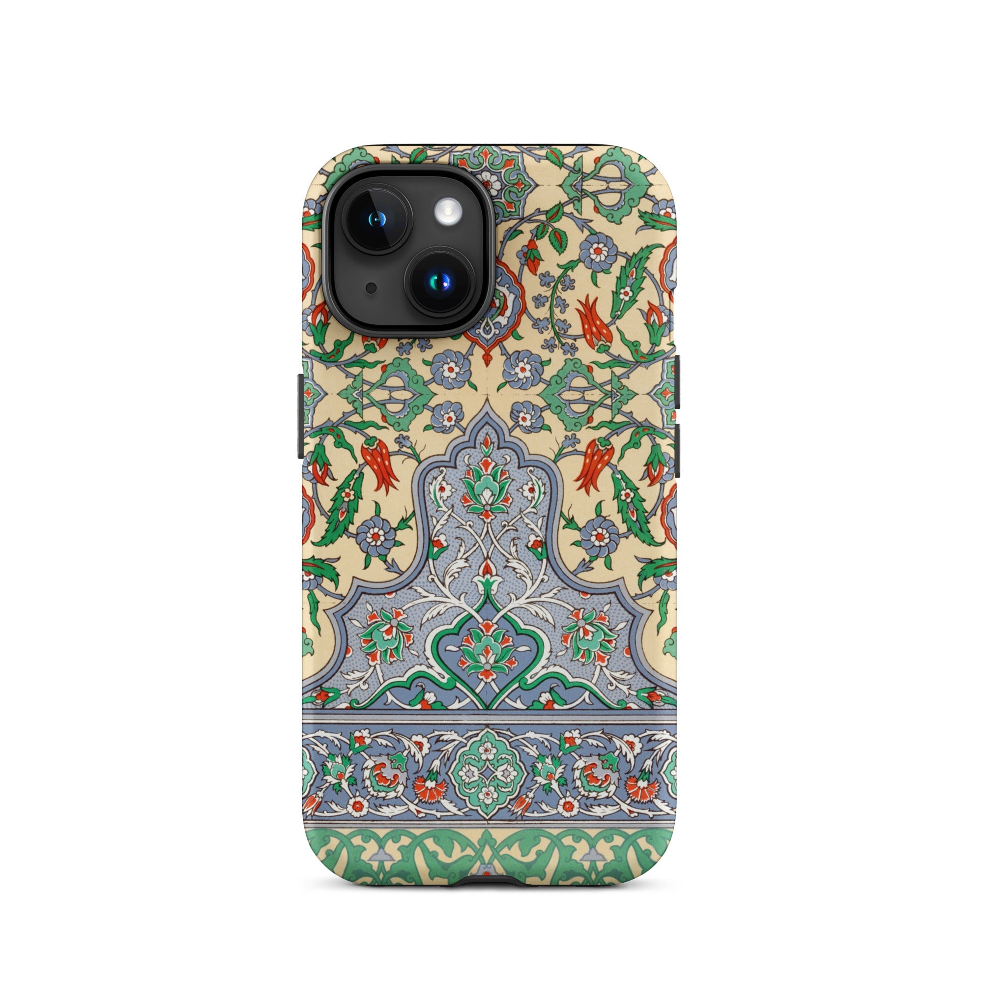 La Decoration Arabe 36 Emile Prisse D’avennes Art Iphone Case, 15 / Matte, Floral Patterned Phone Case