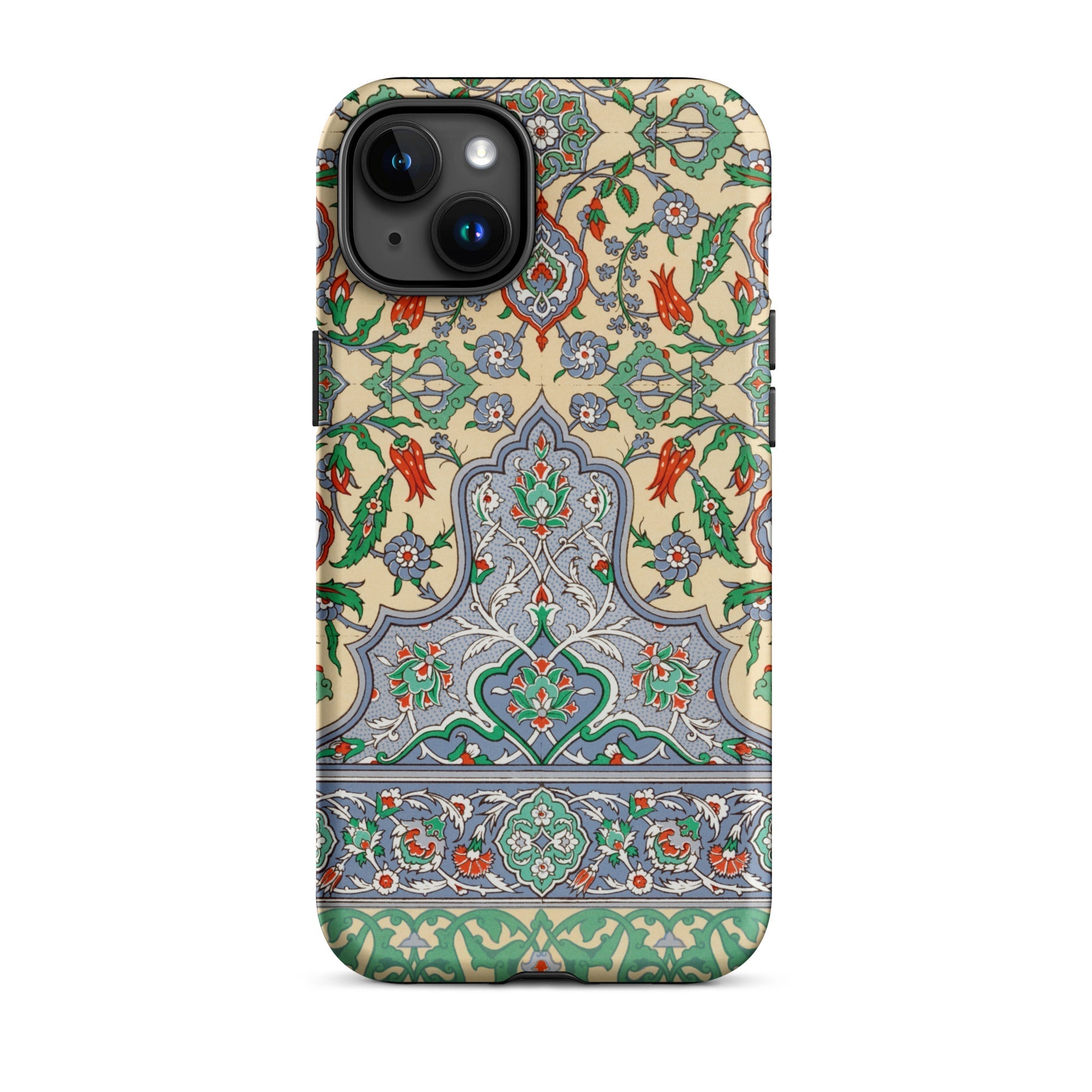 La Decoration Arabe 36 Emile Prisse D’avennes Art Iphone Case, 15 Plus / Matte, Floral Patterned Phone Case