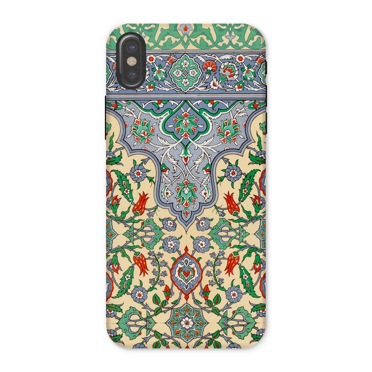 La Decoration Arabe 36 Emile Prisse D’avennes Art Iphone Case, Ornate Phone Case Intricate Floral Geometric Patterns Colors