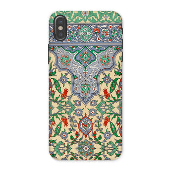 La Decoration Arabe 36 - Emile Prisse D’avennes Art Iphone Case, Ornate Phone Case Intricate Floral Geometric Patterns Colors