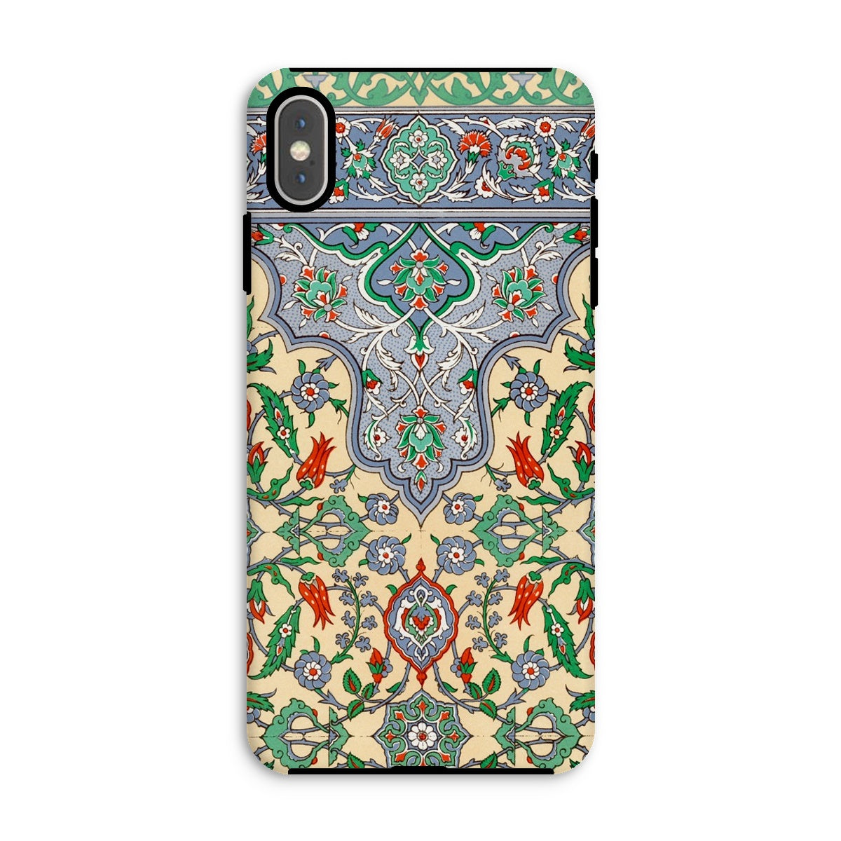 La Decoration Arabe 36 Emile Prisse D’avennes Art Iphone Case, Ornate Phone Case Intricate Floral Geometric Patterns Colors