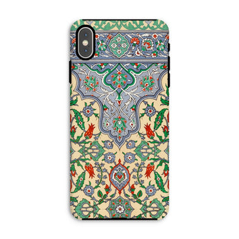 La Decoration Arabe 36 - Emile Prisse D’avennes Art Iphone Case, Ornate Phone Case Intricate Floral Geometric Patterns Colors