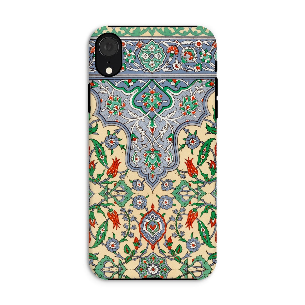 La Decoration Arabe 36 Emile Prisse D’avennes Art Iphone Case, Ornate Phone Case Intricate Floral Geometric Patterns Colors