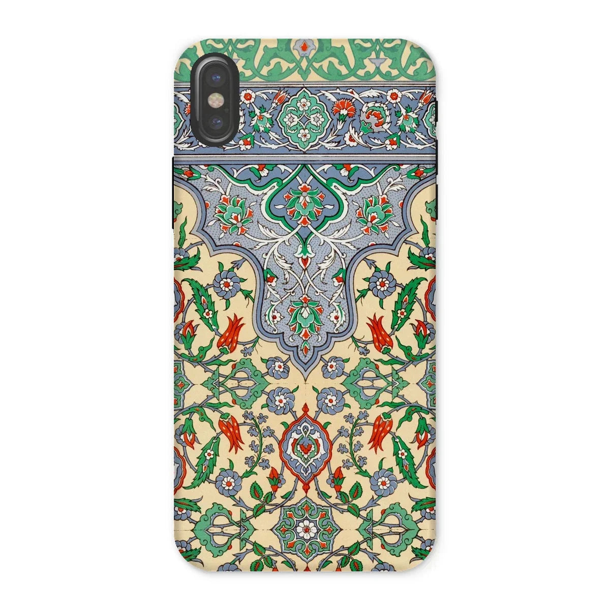 La Decoration Arabe 36 - Emile Prisse D’avennes Art Iphone Case, x / Matte, Ornate Phone Case Intricate Floral Geometric Patterns Colors