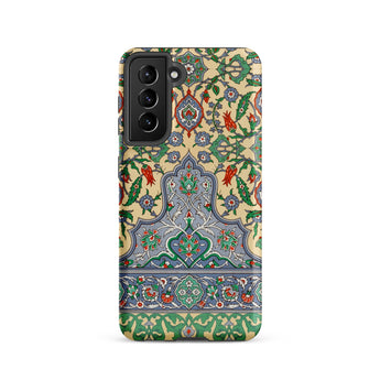 La Decoration Arabe 36 - Emile Prisse D’avennes Art Samsung Case, Galaxy S21 / Matte, Phone Case Intricate Floral Botanical Design Shades