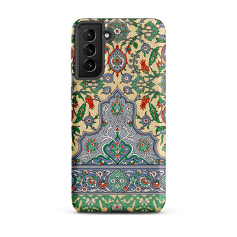 La Decoration Arabe 36 - Emile Prisse D’avennes Art Samsung Case, Galaxy S21 Plus / Matte, Smartphone Case Colorful Intricate Floral