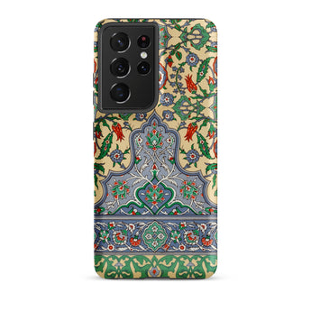 La Decoration Arabe 36 - Emile Prisse D’avennes Art Samsung Case, Galaxy S21 Ultra / Matte, Smartphone Case Colorful Intricate Floral
