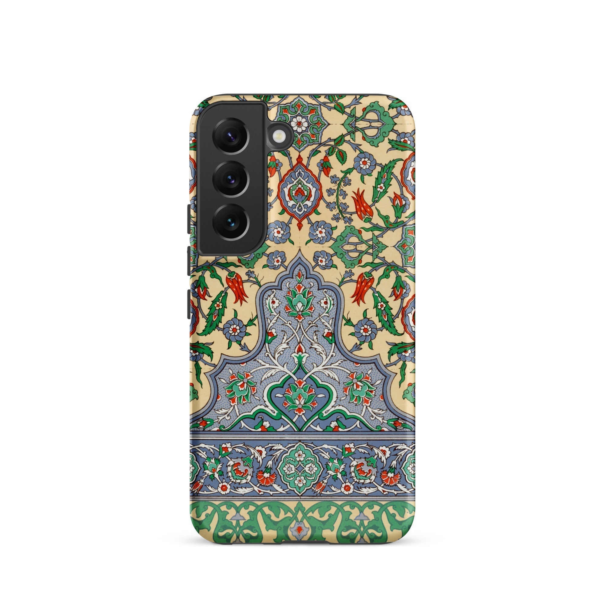 La Decoration Arabe 36 Emile Prisse D’avennes Art Samsung Case, Galaxy S22 / Matte, Smartphone Case Ornate Colorful Floral Geometric
