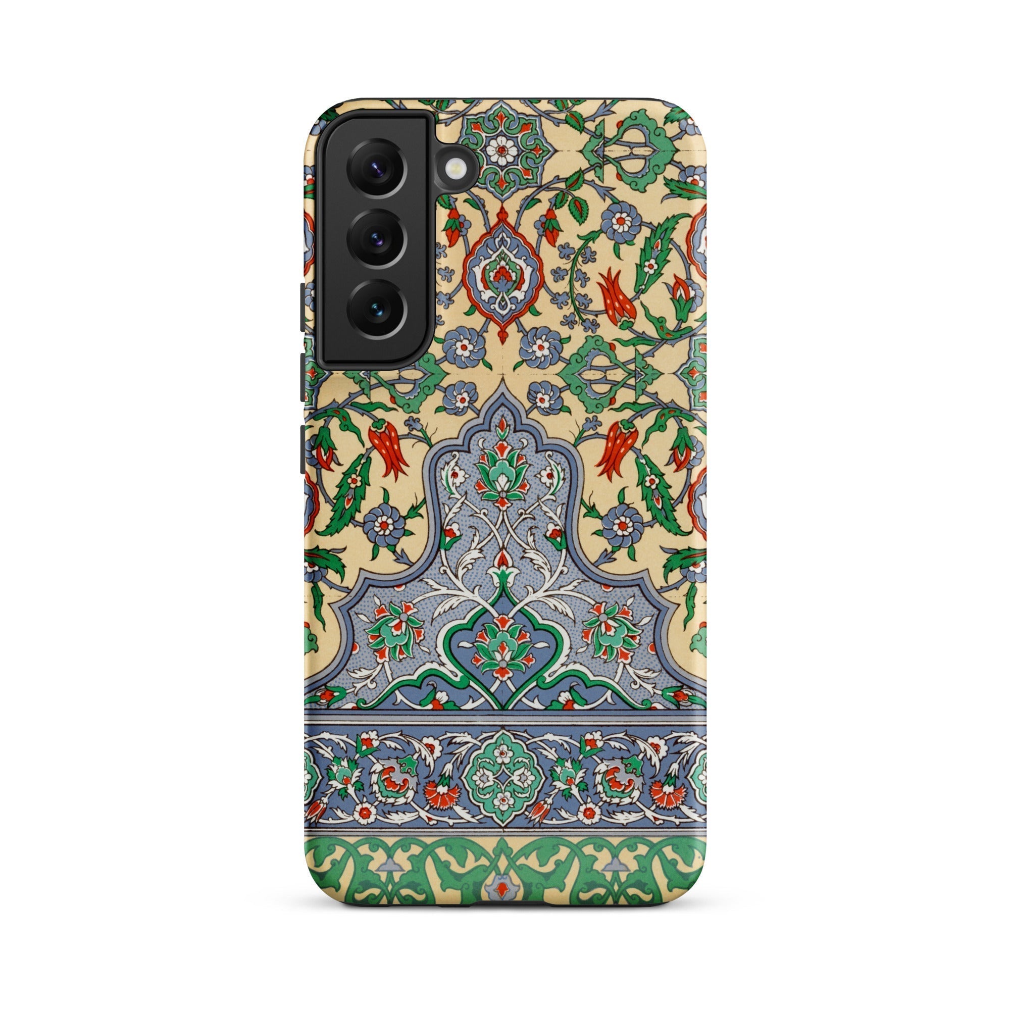 La Decoration Arabe 36 Emile Prisse D’avennes Art Samsung Case, Galaxy S22 Plus / Matte, Phone Case Ornate Colorful Floral Geometric