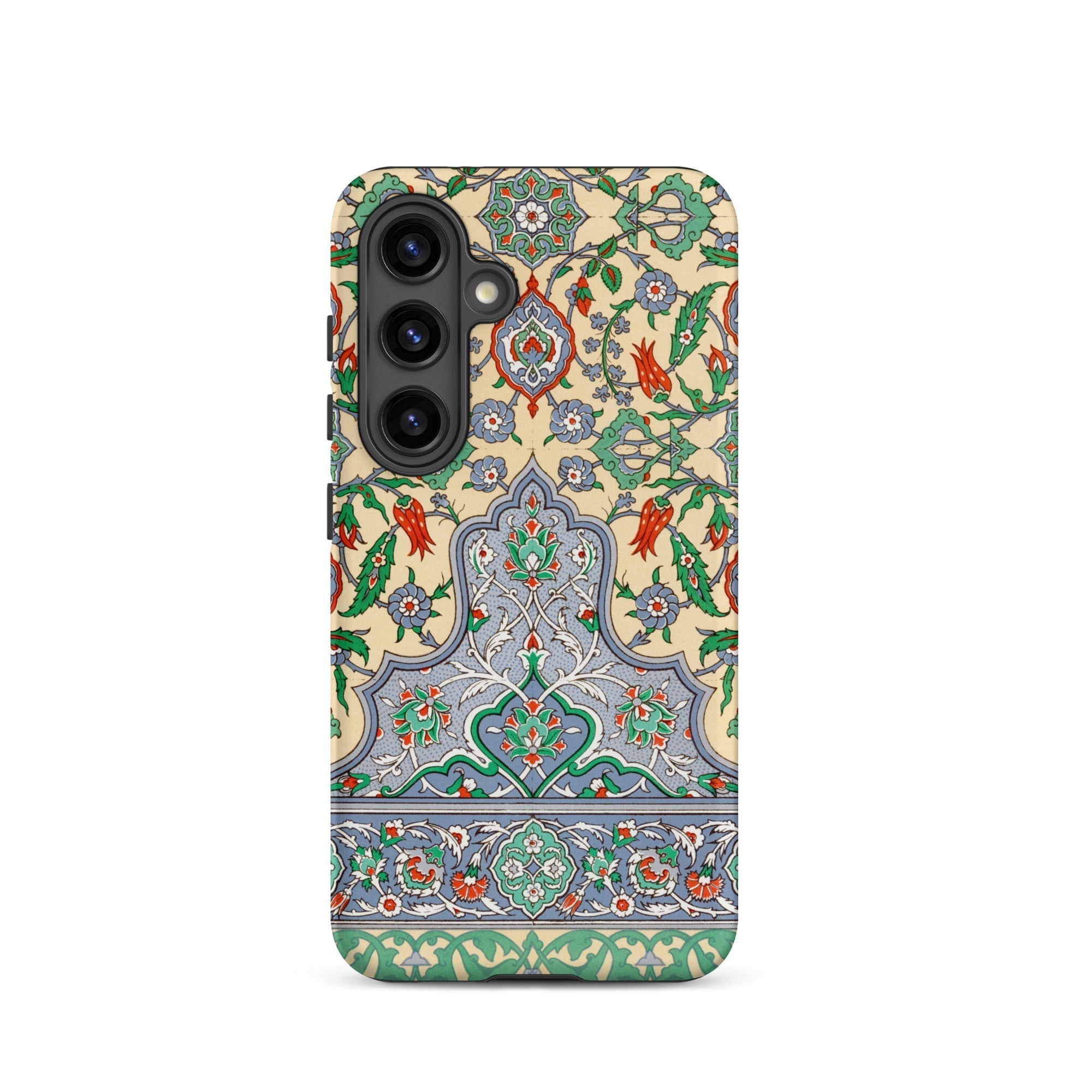 La Decoration Arabe 36 Emile Prisse D’avennes Art Samsung Case, Galaxy S24 / Matte, Smartphone Case Colorful Intricate Floral Arabesque