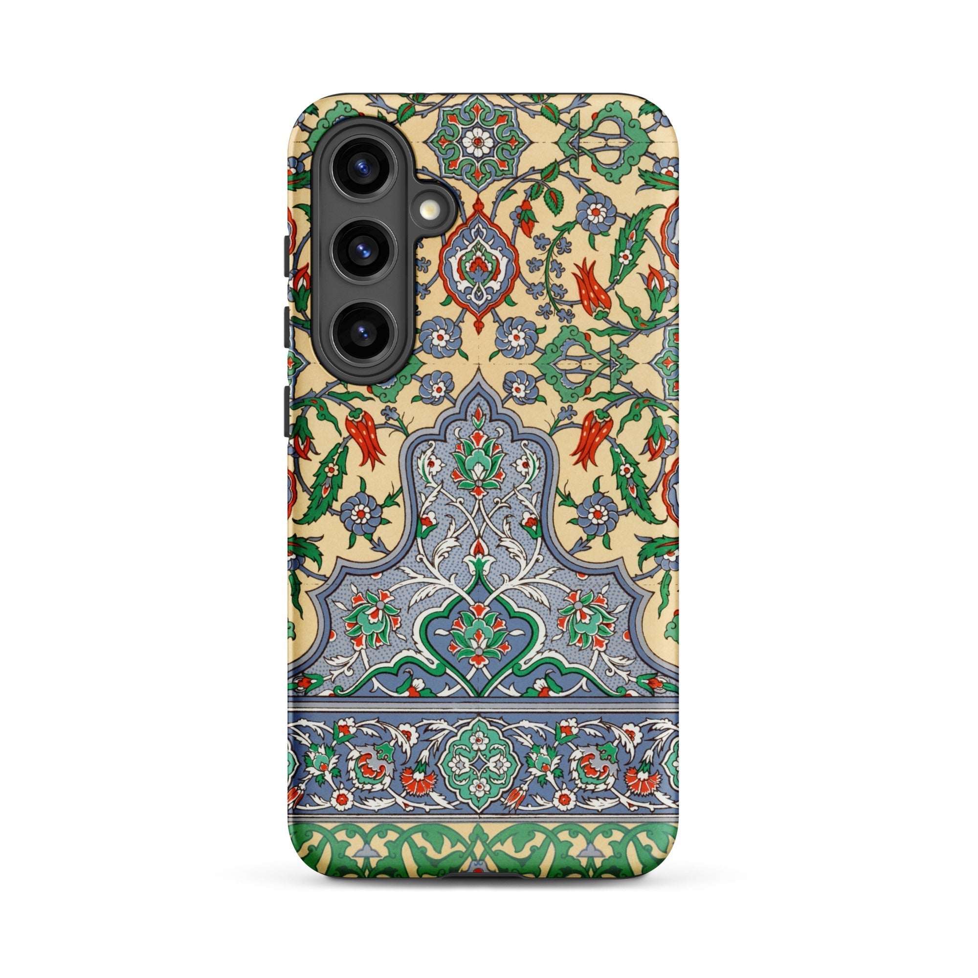 La Decoration Arabe 36 Emile Prisse D’avennes Art Samsung Case, Galaxy S24 Plus / Matte, Smartphone Case Intricate Ottoman Inspired Floral
