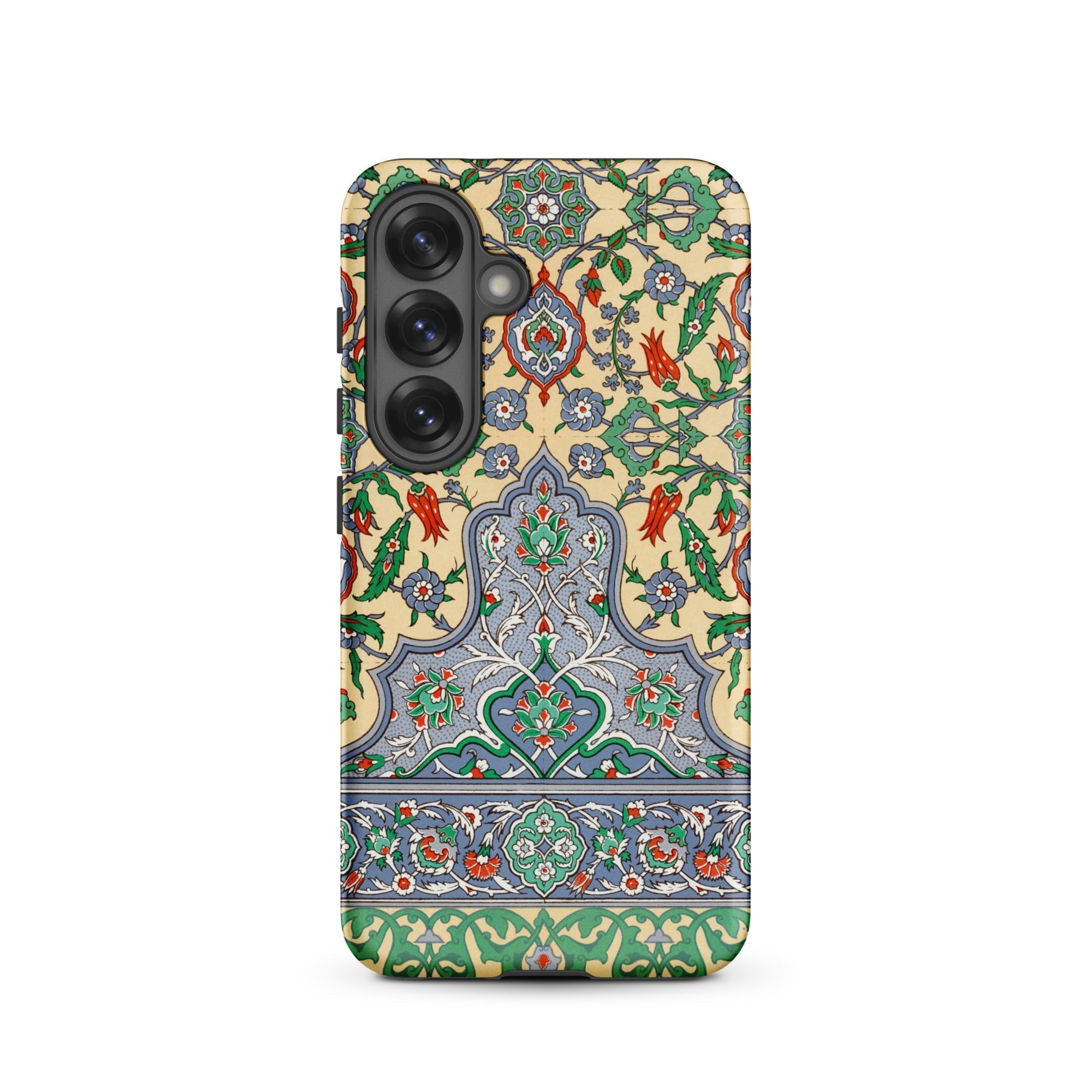 La Decoration Arabe 36 Emile Prisse D’avennes Art Samsung Case, Galaxy S25 / Matte, Phone Case Vibrant Intricate Floral Geometric Pattern