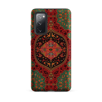 La Decoration Arabe 40 & 41 - Emile Prisse D’avennes Phone Case Samsung Galaxy S20 Fe / Matte Vibrant Red Green Ornate Phone Case Intricate