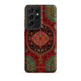 La Decoration Arabe 40 & 41 - Emile Prisse D’avennes Phone Case Samsung Galaxy S21 Ultra / Matte Vibrant Red Green Ornate Patterned Phone