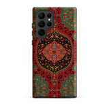 La Decoration Arabe 40 & 41 - Emile Prisse D’avennes Phone Case Samsung Galaxy S22 Ultra / Matte Vibrant Red Green Patterned Phone Case
