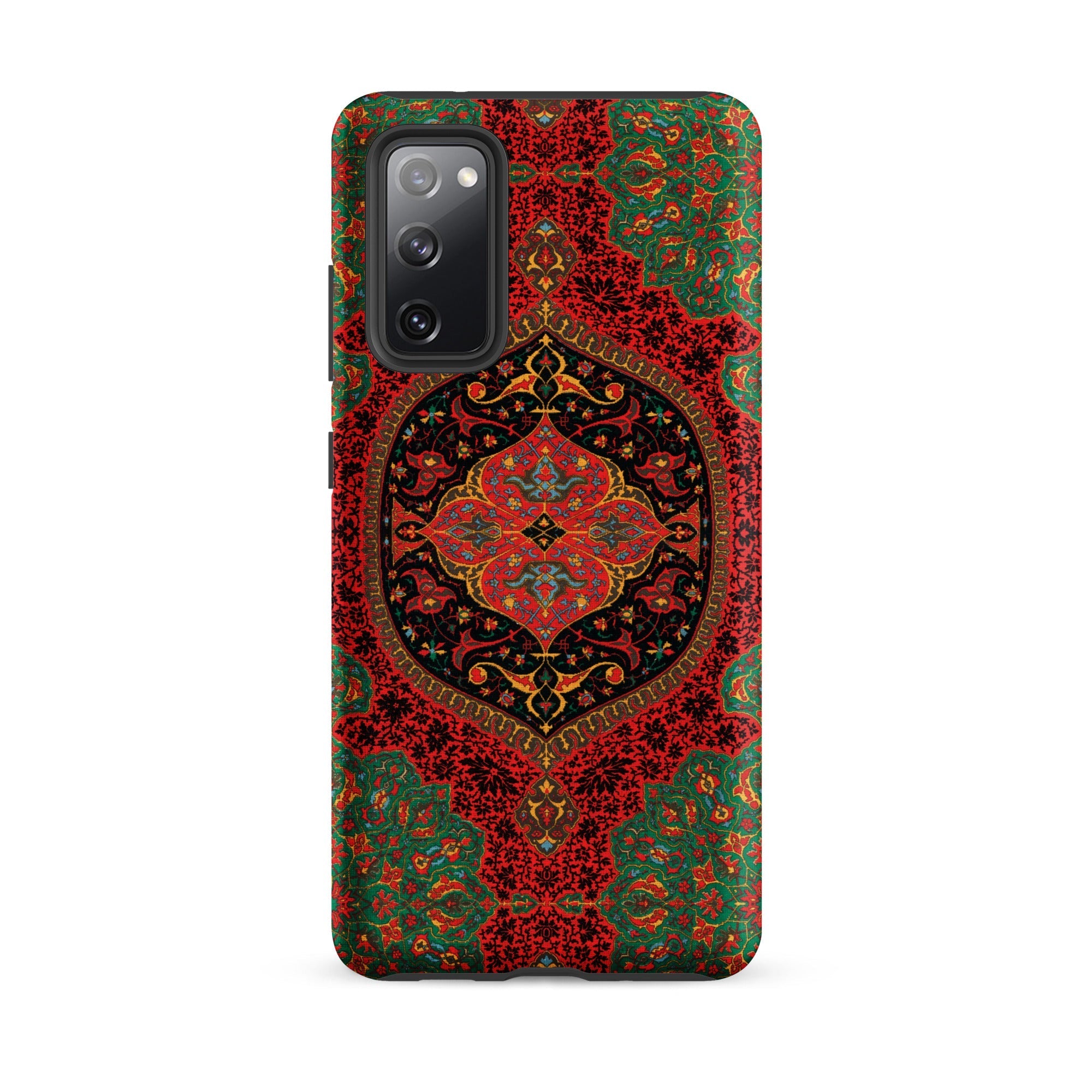 La Decoration Arabe 40 & 41 Emile Prisse D’avennes Samsung Case, Galaxy S20 Fe / Matte, Smartphone Case Intricate Red Green Floral Pattern