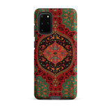 La Decoration Arabe 40 & 41 - Emile Prisse D’avennes Samsung Case, Galaxy S20 Plus / Matte, Smartphone Red Green Persian Rug-patterned Case
