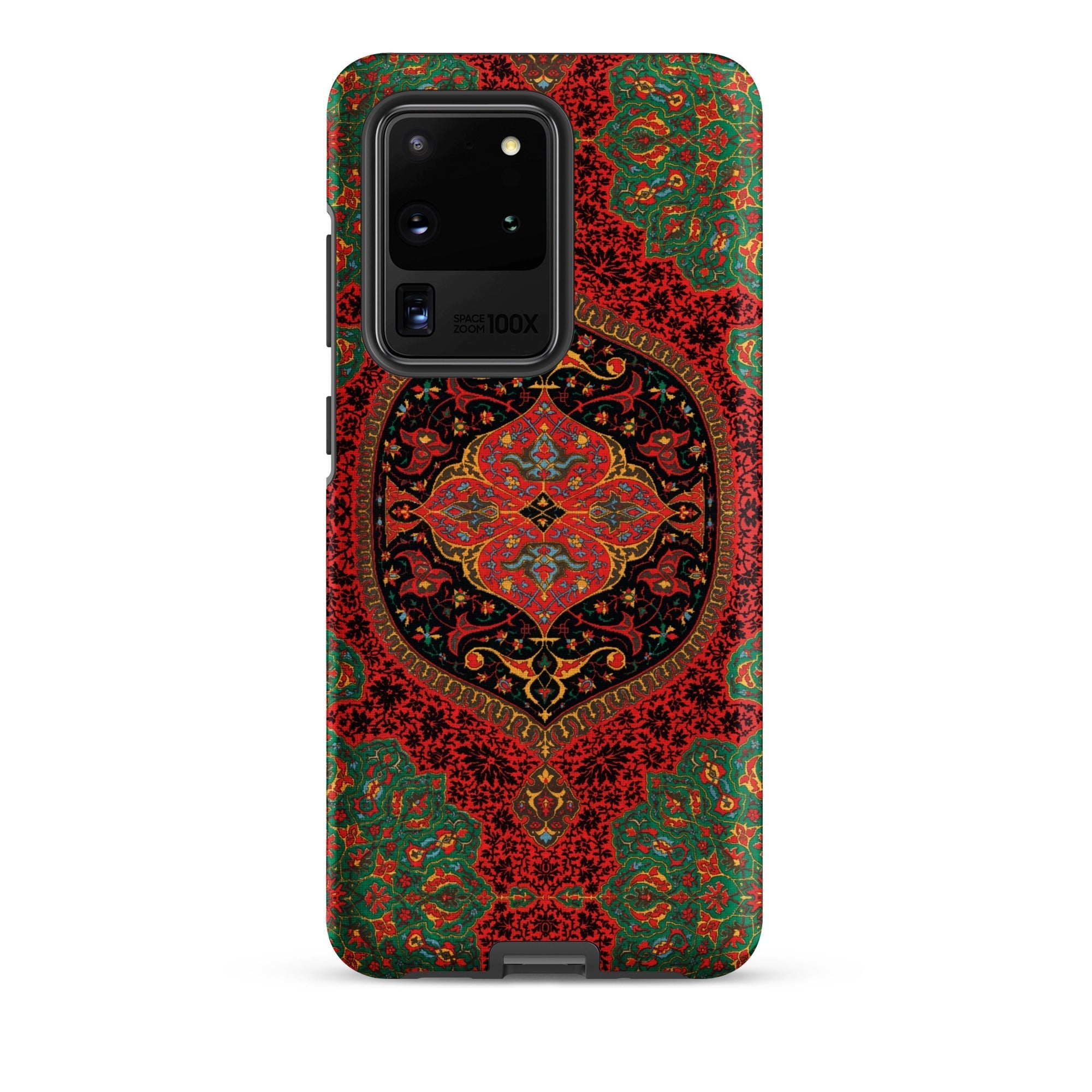 La Decoration Arabe 40 & 41 Emile Prisse D’avennes Samsung Case, Galaxy S20 Ultra / Matte, Red Green Ornate Persian Rug Pattern Phone Case