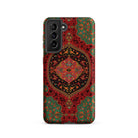 La Decoration Arabe 40 & 41 Emile Prisse D’avennes Samsung Case, Galaxy S21 / Matte, Smartphone Case Ornate Red Green Persian Rug Pattern