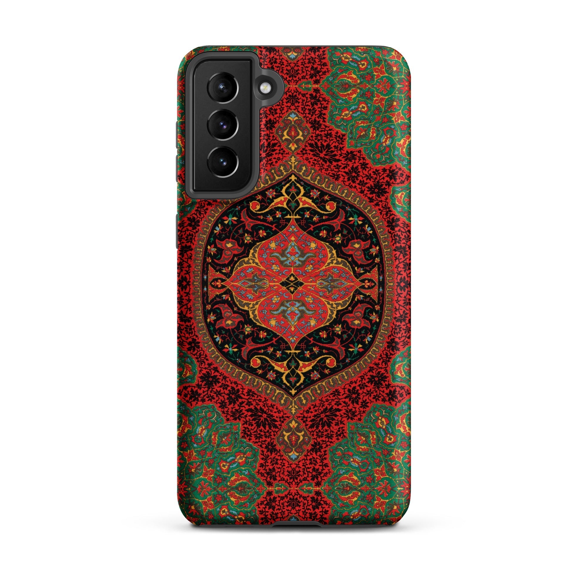 La Decoration Arabe 40 & 41 Emile Prisse D’avennes Samsung Case, Galaxy S21 Plus / Matte, Smartphone Richly Patterned Red Green Persian Rug