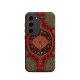 La Decoration Arabe 40 & 41 - Emile Prisse D’avennes Samsung Case, Galaxy S23 / Matte, Red Green Ornate Smartphone Case Central Medallion