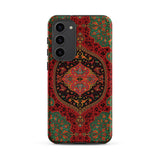 La Decoration Arabe 40 & 41 - Emile Prisse D’avennes Samsung Case, Galaxy S23 Plus / Matte, Smartphone Case Ornate Red Green Persian Rug