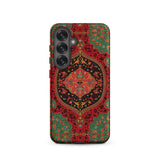 La Decoration Arabe 40 & 41 - Emile Prisse D’avennes Samsung Case, Galaxy S25 / Matte, Smartphone Case Intricate Red Green Persian Rug