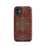 La Decoration Arabe 5 & 6 - Emile Prisse D’avennes Iphone Case, 11 / Matte, Red Patterned Phone Case