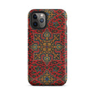 La Decoration Arabe 5 & 6 - Emile Prisse D’avennes Iphone Case, 11 Pro / Tough Phone, Red Patterned Phone Case