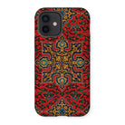 La Decoration Arabe 5 & 6 - Emile Prisse D’avennes Iphone Case, 12 / Matte, Ornate Phone Case Intricate Middle Eastern-inspired Pattern Red