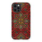 La Decoration Arabe 5 & 6 - Emile Prisse D’avennes Iphone Case, 12 Pro / Matte, Ornate Phone Case Vibrant Red Gold Middle Eastern-inspired